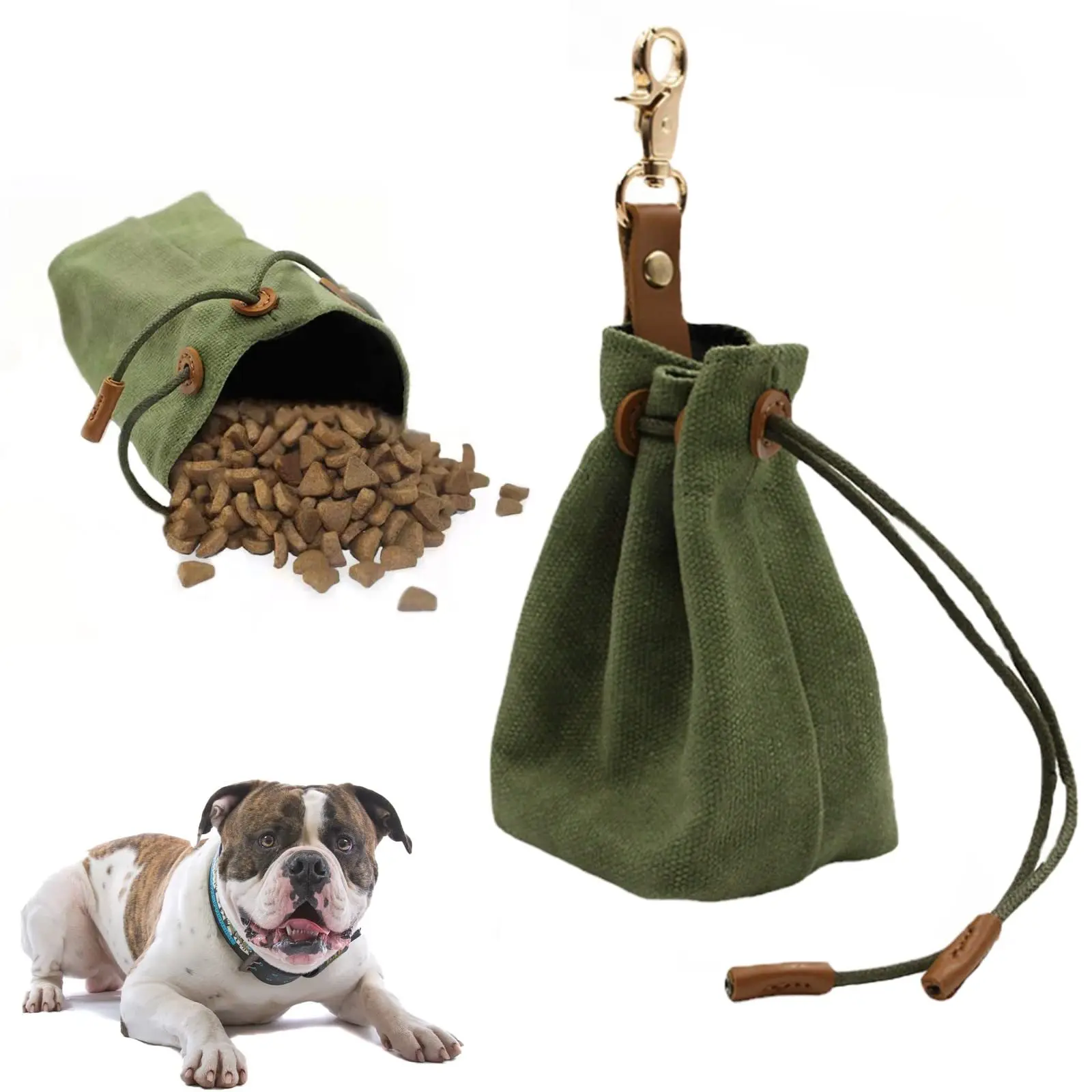 NEW Pet Portable Dog Toy Bag Holder Walk Carry Outdoor Training Snack Bag Puppy Two-Handed Free 1005005454098836