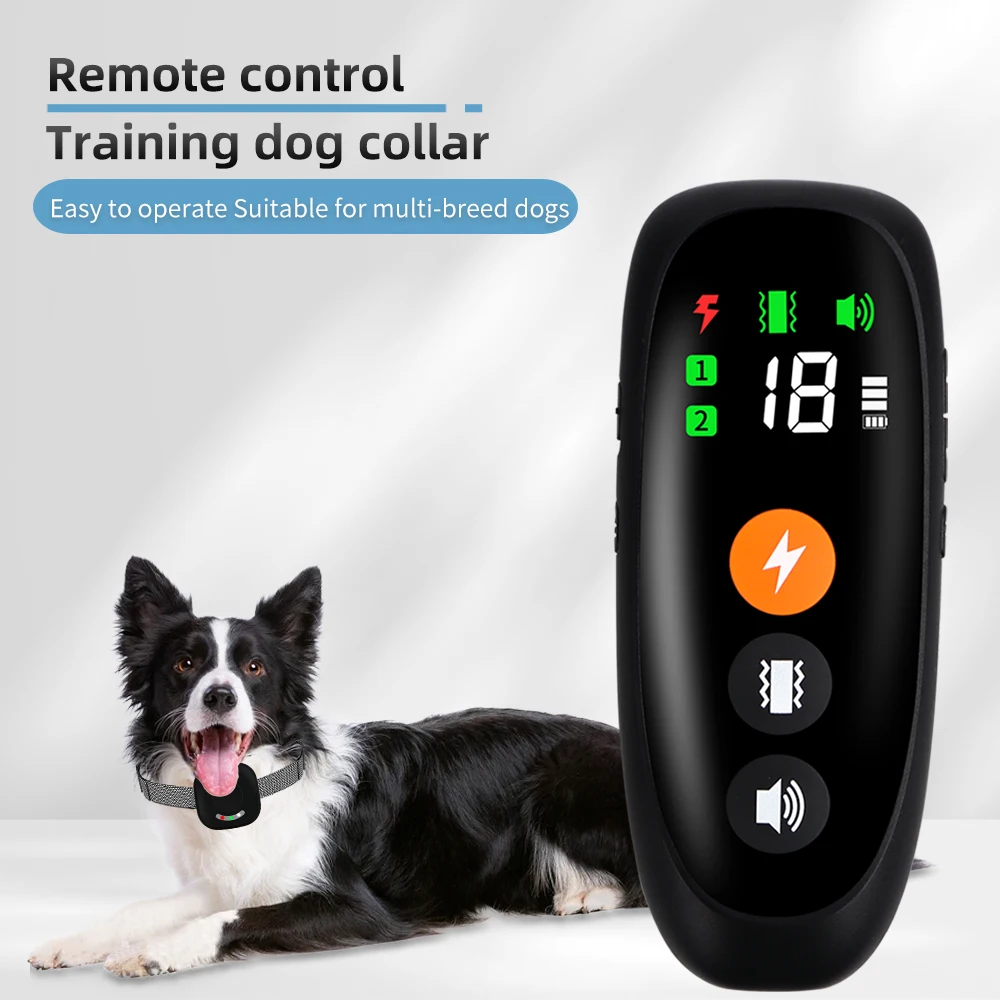 Anti Bark Dog Collar 800m Remote Control Pet Electric Shocker Waterproof Rechargeable Training 1005005468029631