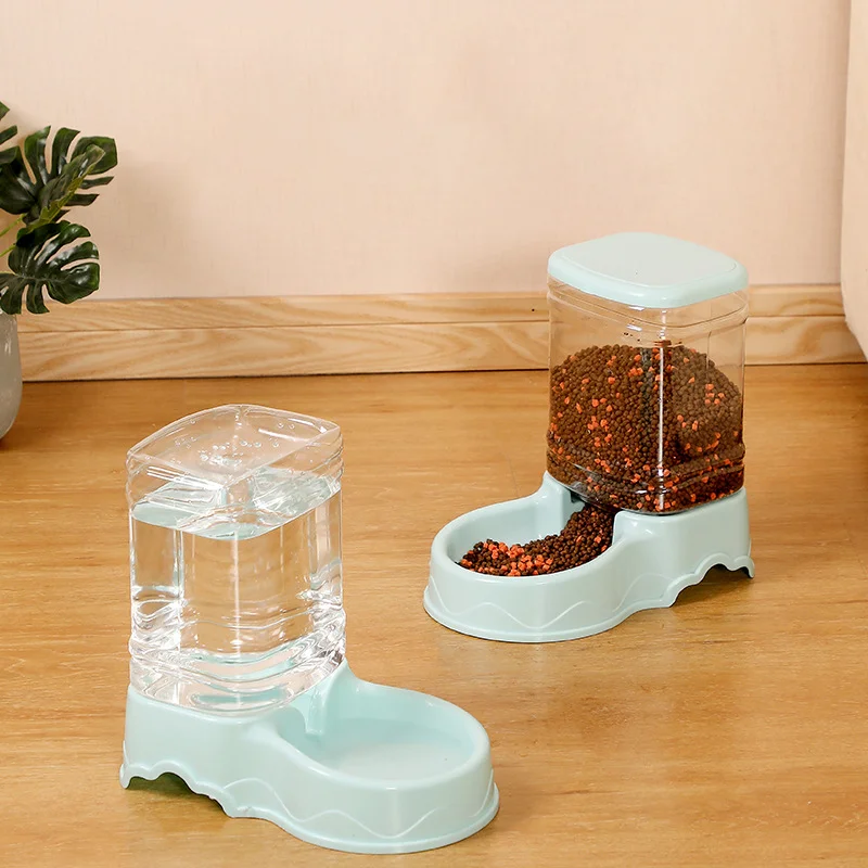 Cat Pet Automatic Feeder Drinking Bowl Large Capacity Dog 3.8L Combination Grain Storage Bucket 1005005485902376