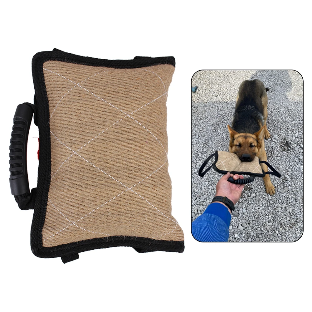 Dog Training Dog Bite Stick Chewing Pet Toy With 2 Rope Handles Dog Training Pillow Bite Tug Durable 1005005488496674