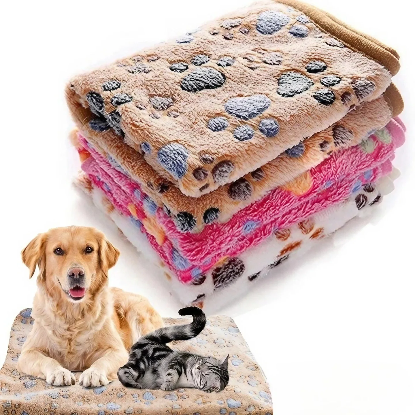 Soft Fluffy High Quality Pet Blanket Cute Cartoon Pattern Pet Mat Warm and Comfortable Blanket for 1005005534904632