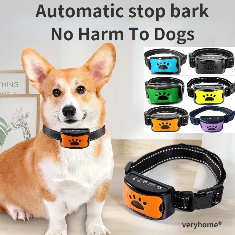 Pet Dog Anti Barking Device USB Electric Ultrasonic Dogs Training Collar Dog Stop Barking Vibration 1005005540661392