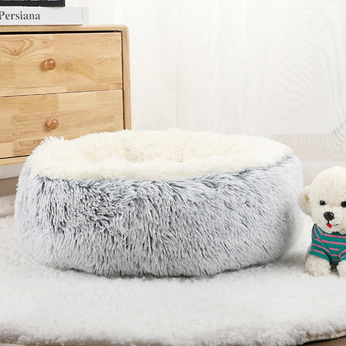 Donut Dog Bed for Large Dogs Plush Beds Pets Round Accessories Small Basket Sofa Baskets Pet Big 1005005571083353
