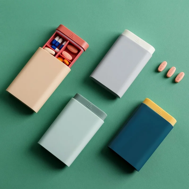 Mini Small Portable Travel Vitamin Box Pill Cases Container Organizer Storage Tablet 7 Days 6 Grids 1005005600997354