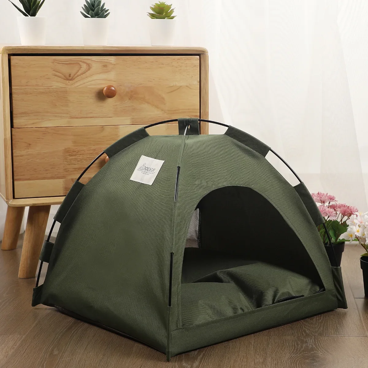 Cat Tent Dog Bed Pet Teepee with Cushion for Dog Kennel Indoor Cat Nest Cat Bed for Kitten Puppy 1005005615376275