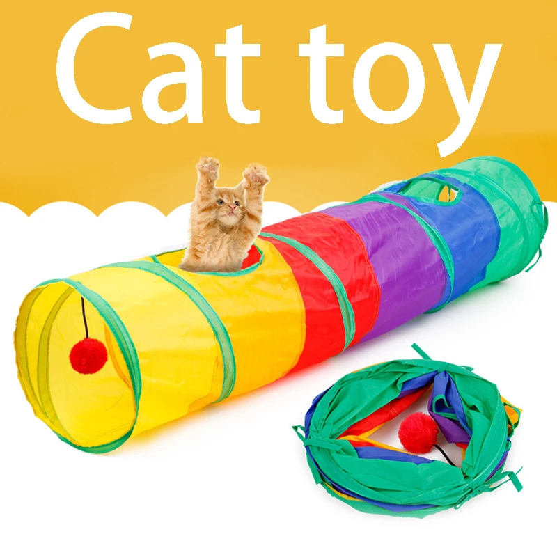 Cat Tunnel Pet Tube Collapsible Play Toy Indoor Outdoor Kitty Puppy Toys for Puzzle Exercising 1005005619670491