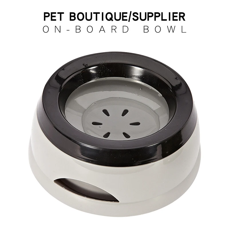 Pet Dog Bowls Floating Not Wetting Mouth Cat Bowl No Spill Drinking Water Feeder Plastic Portable 1005005628644595