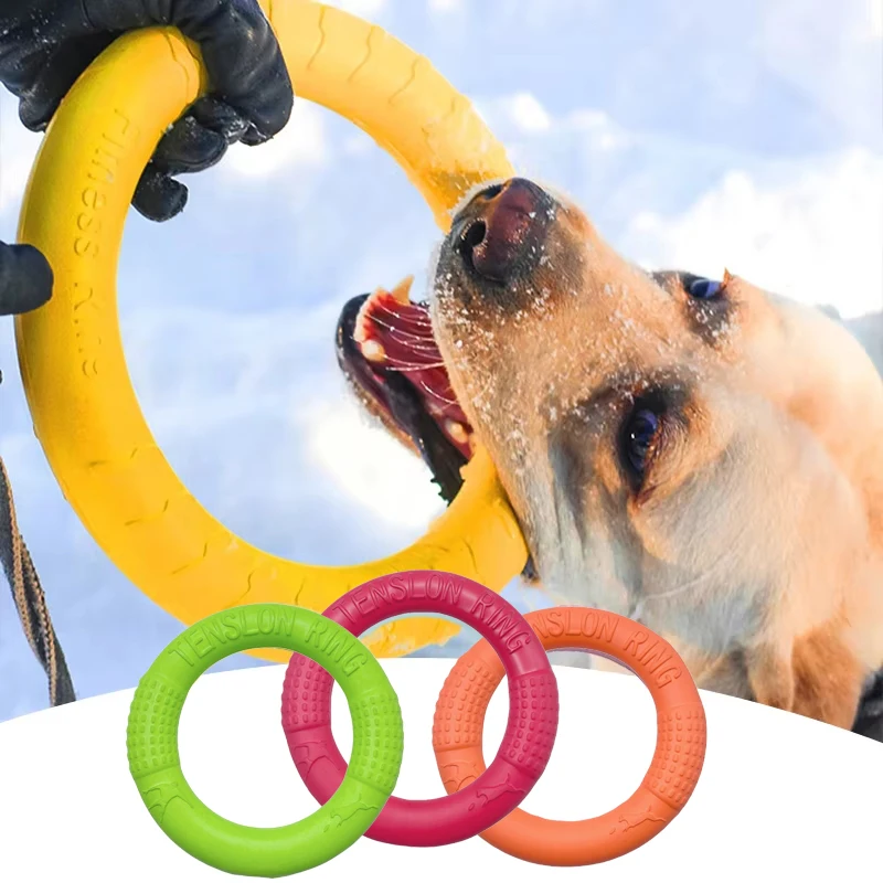 Dog Toy Training Ring Puller Puppy Flying Disk Chewing Toys Outdoor Interactive Toy Dog Game 1005005629863508