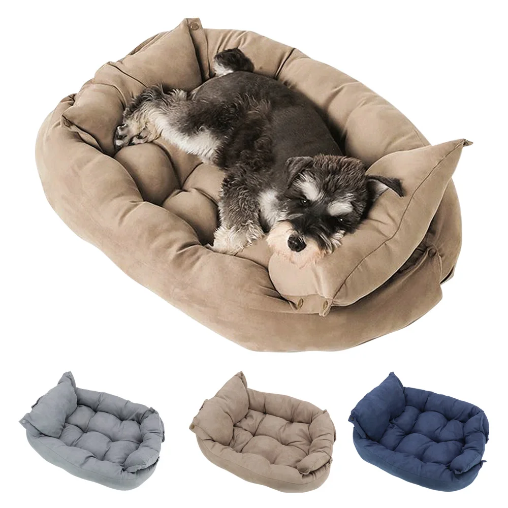 Warm Dog Sofa Bed Winter Pet Dog Cat Bed Sleeping House Kennel Mat Cat Puppy Mattress Pet House 1005005632768133