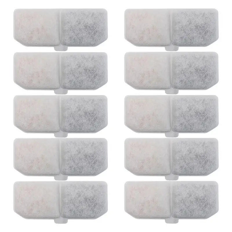 Cat Water Fountain Filter 10 Pack Fountain Filter Replacement Activated Carbon Pet Rectangular 1005005633221767
