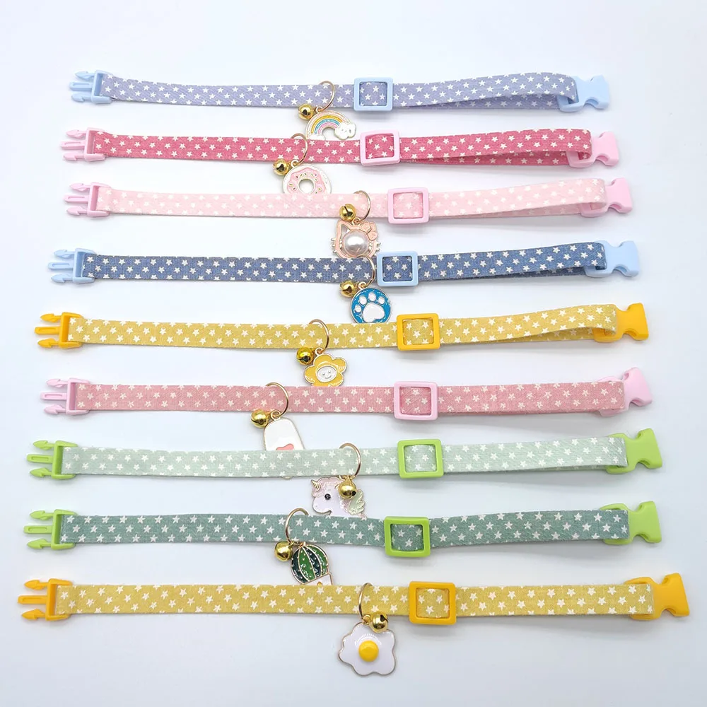 New Adjustable Pet Collar with Bell Small Dog Necklace Cute Pendant Cat Grooming Neck Accessories 1005005655280678