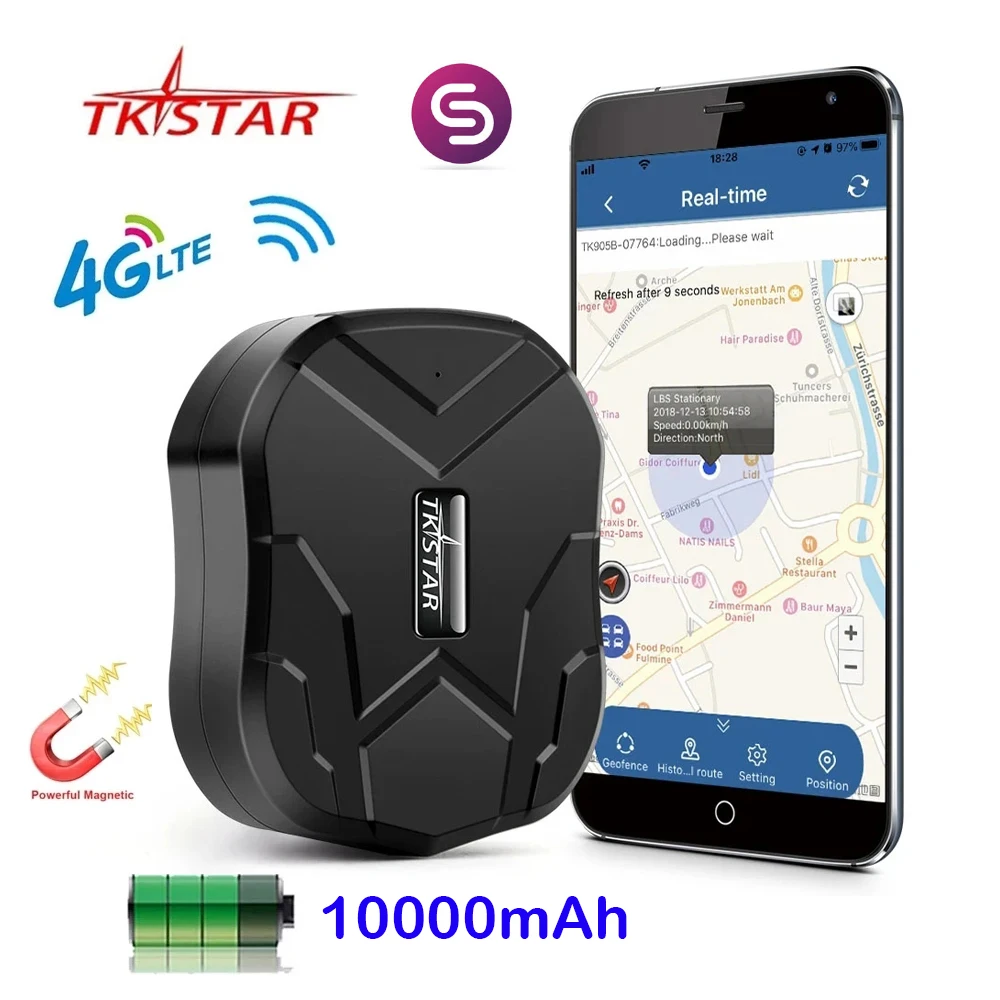 4G LTE TK905B GPS Tracker Car Vehicle Tracking Device 10000mah Long Standby Magnet Waterproof Car 1005005706962431