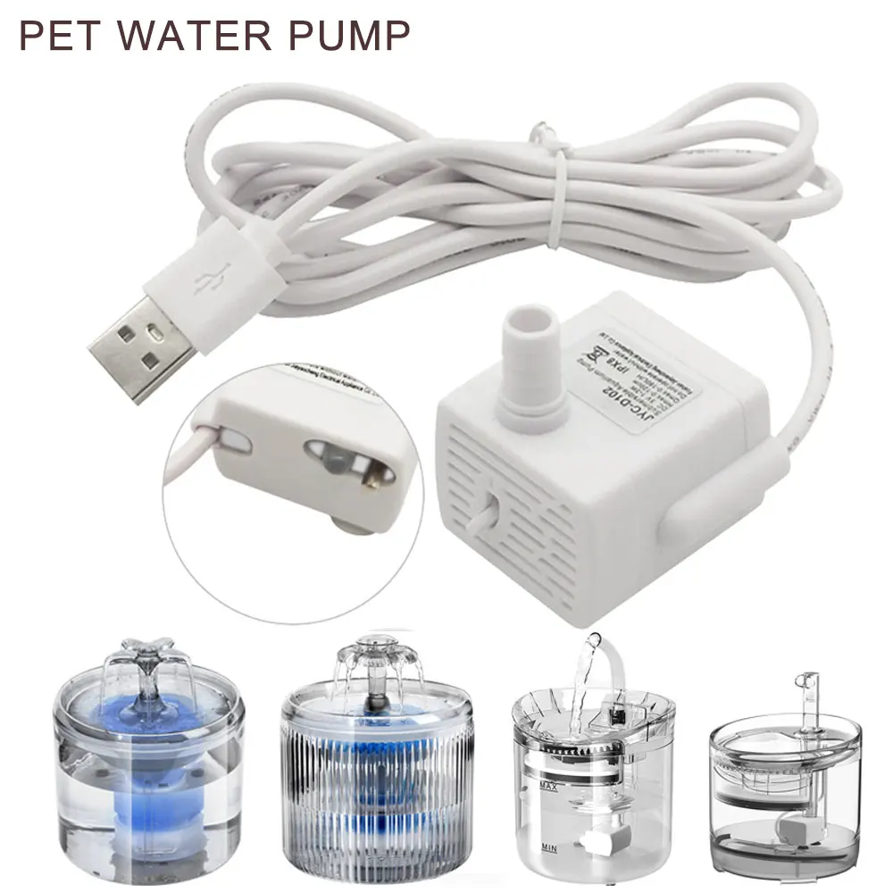 Pet Water Fountain Anti-dry Burning Motor Water Pump For Cat Flowers Drinking Bowl Water Dispenser 1005005727900126
