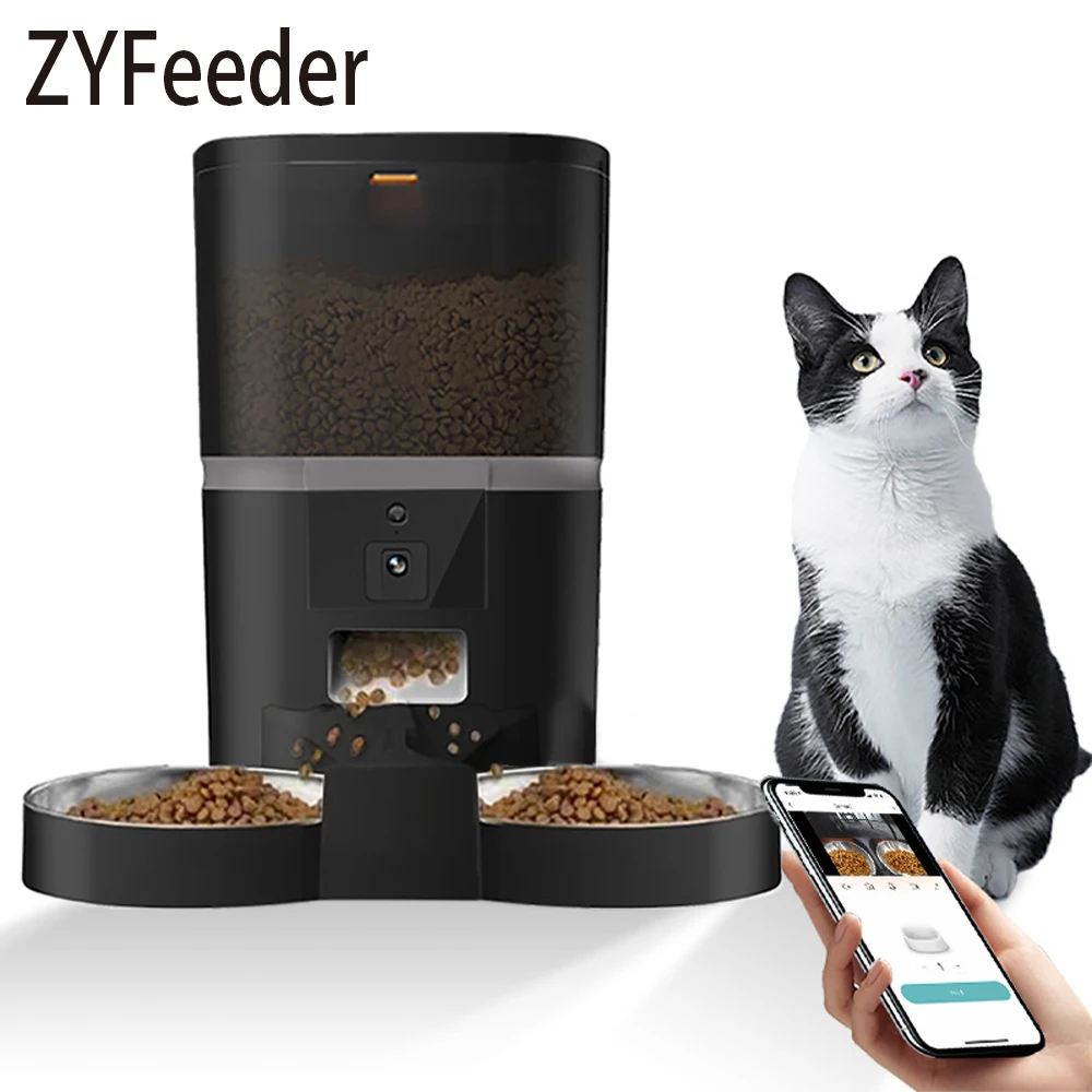 4L Automatic Cat Feeder Smart Pet Feeder For Cats Small Dogs Food Dispenser With Camera Recorder 1005005755026804
