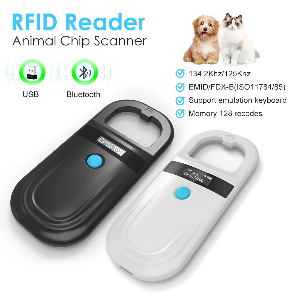 Pet ID Chip Digital Scanner USB RFID Dog Cat Animal Handheld 134.2KHz Identification Tag Card 1005005779519314
