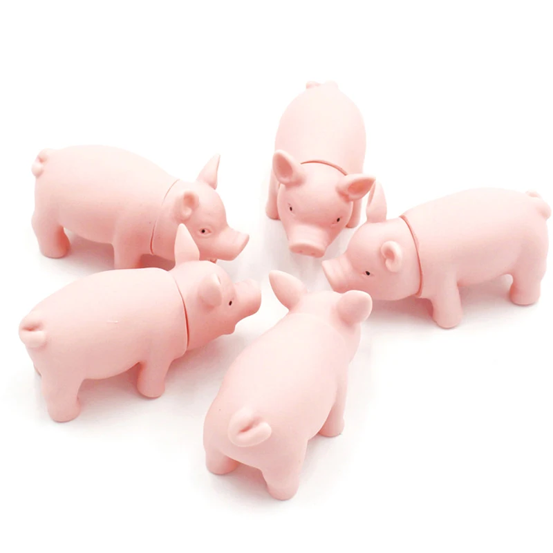 Squeaky Pig Dog Toys Latex Interactive Squeak Funny Screaming Pig Dog Toy For Small Medium Dogs 1005005795877388