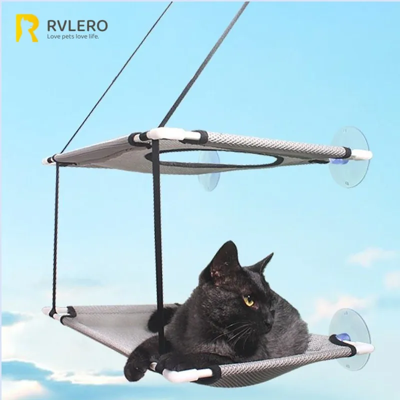 Cat Hammock Window Bed Kitten Sunny Seat Hanging Mount Beds Cat Sofa double-decker tunnels Suction 1005005795918698