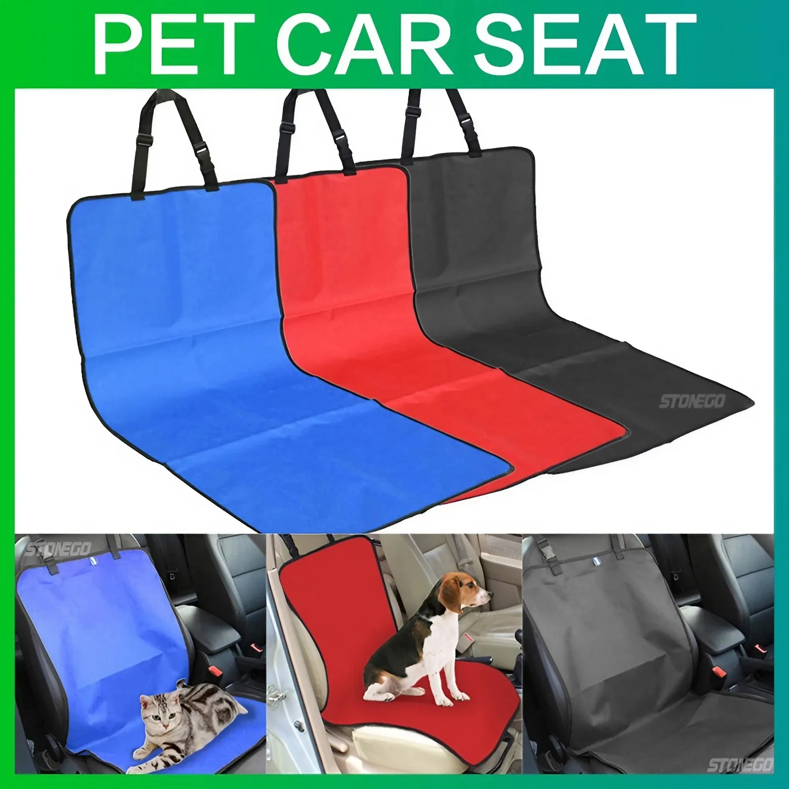 Car Waterproof Back Seat Pet Cover Protector Mat Rear Safety Travel for Stonego Cat Dog 1005005809728808