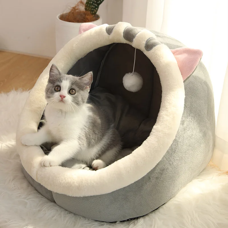 Deep Sleep Cat Bed Cartoon Pet Bed Foldable Removable Washable Pet Sleeping Bed for Small Dog Mat 1005005817186631