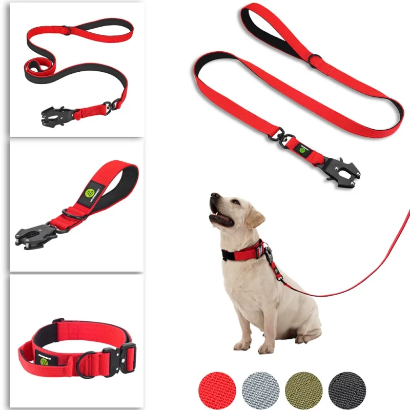 Quick Release Military Traffic Large Heavy Duty Nylon Walking Strong Dog Handle Tactical Training 1005005829039087