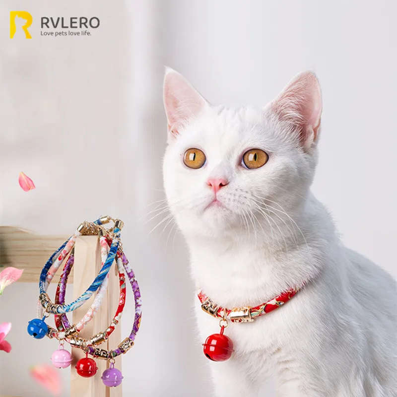 New cat bell collar cat vintage style dog rabbit kitten collar retractable Japanese style wind bell 1005005833344356