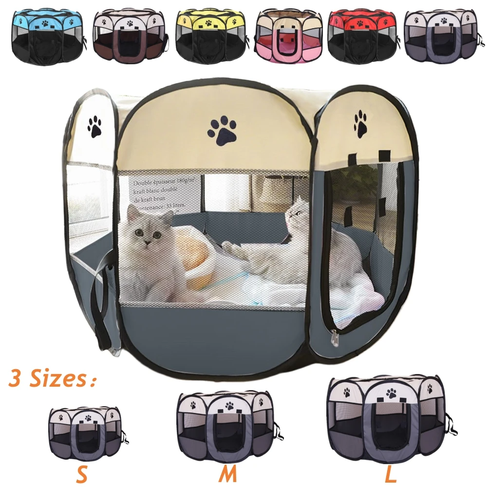 Lightweight Portable Folding Pet Tent Birthing Room Dog House Kennel Houses and Rooms Cats High 1005005855273065