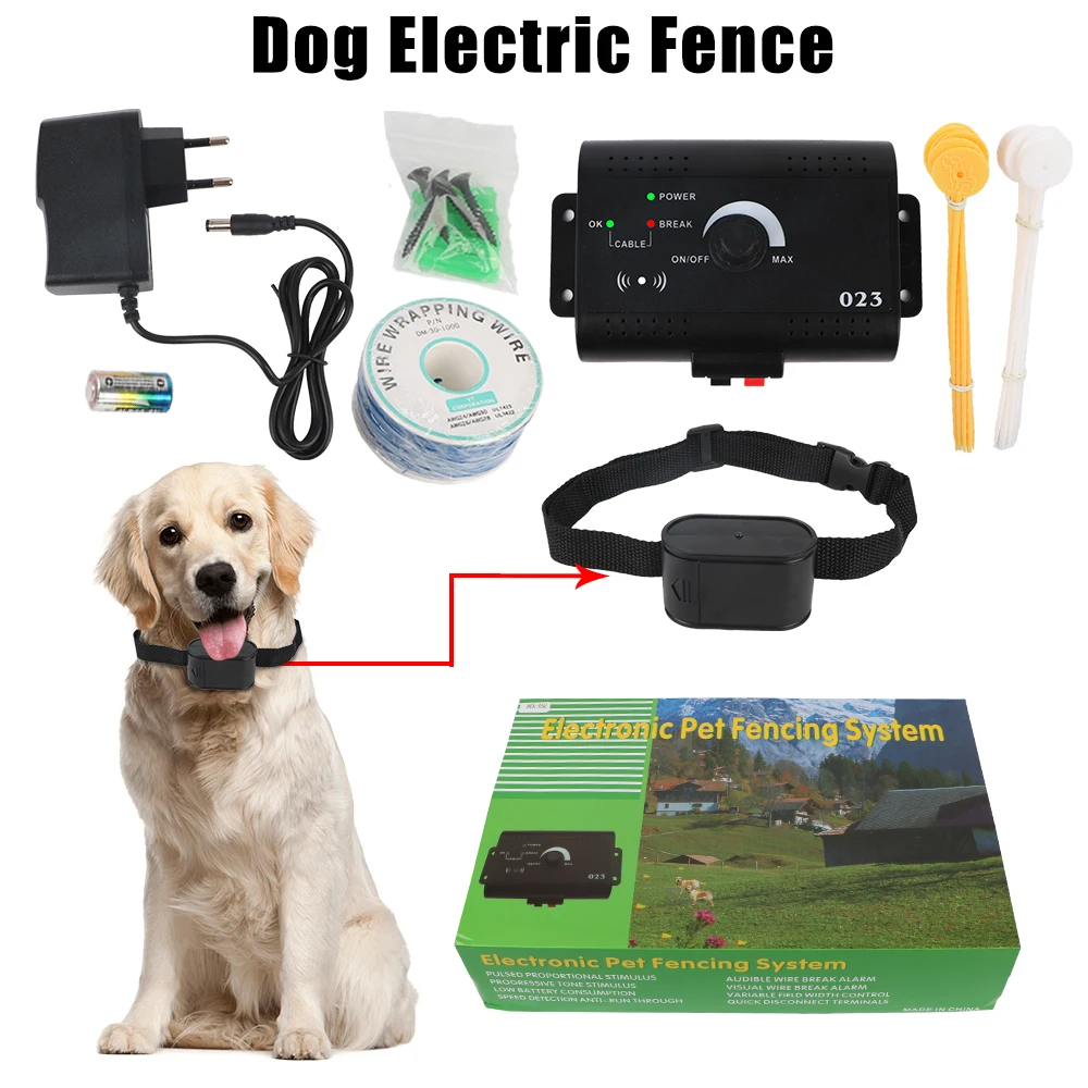 Electric Dog Fence Electronic Pet Fence System Containment Sound Shocked Collar Pet Accessories Dog 1005005878475871