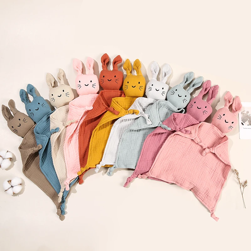 Baby Cotton Muslin Comfortable Blanket Cute Cat Doll For Infant Kids Sleep Appease Towel Children 1005005887349365