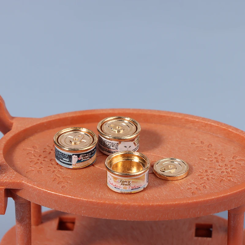 1/12 Dollhouse Simulation Cat Can Mini Cat Food Model For Dolls House Home Decorations Kids Pretend 1005005897889496