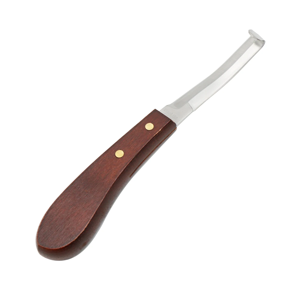 1 Pc Horse Hoof Knife Stainless Steel Double Edge Blade Hoof Trimming Knives With Wooden Handle 1005005901973804