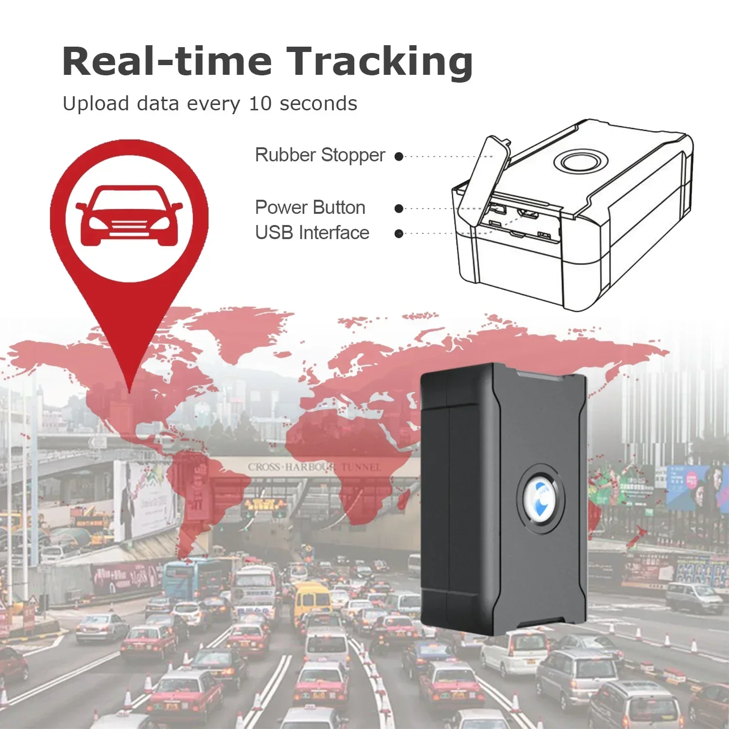 4G LTE GPS Tracker for Vehicles Car Motorcycle Unlimited Distance Tracking Device with Affordable 1005005904039254