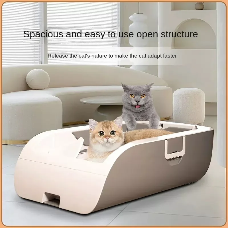 Automatic Intelligent Cat Litter Box, Deodorization, Semi Enclosed, Large Electric Poop Shovel 1005005913488664
