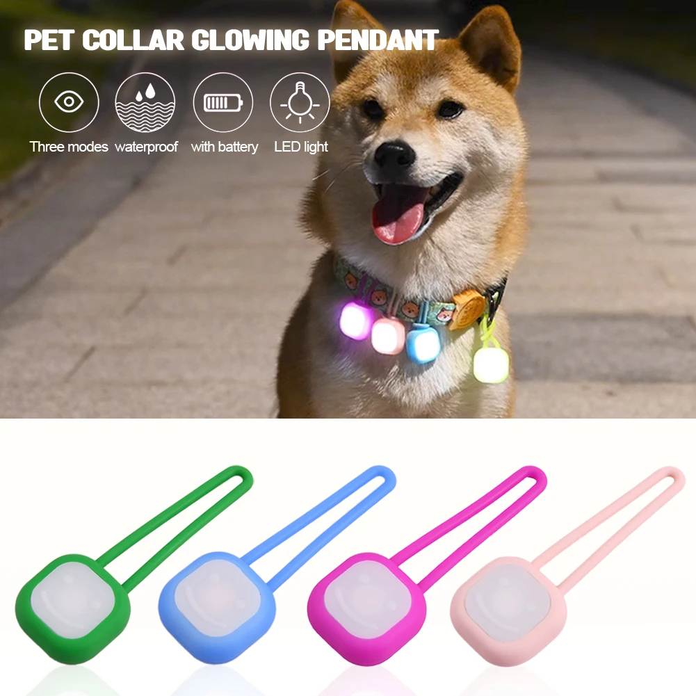 LED Luminous Dog Cat Collar Pendant Glowing Charm Lights Colorful Safety Lights for Night Walking 1005005921432885