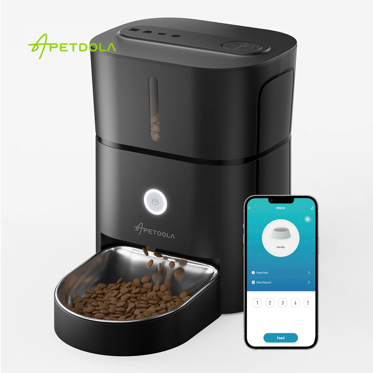 APETDOLA Automatic Cat Feeder Pet Smart Food Dispenser Remote Control Wifi Button Timed Feeders 1005005937771769