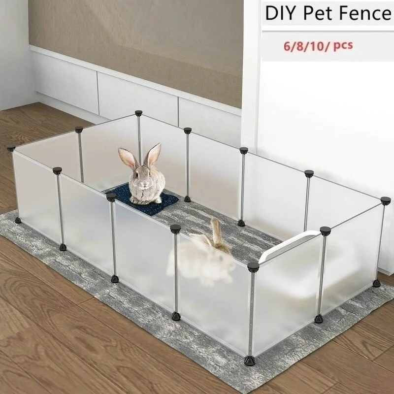 Playpen DIY Small Pet Freely Combined Foldable Dog Cage Yard Fence for Dog Cat Kitten Rabbit Guinea 1005005946755412