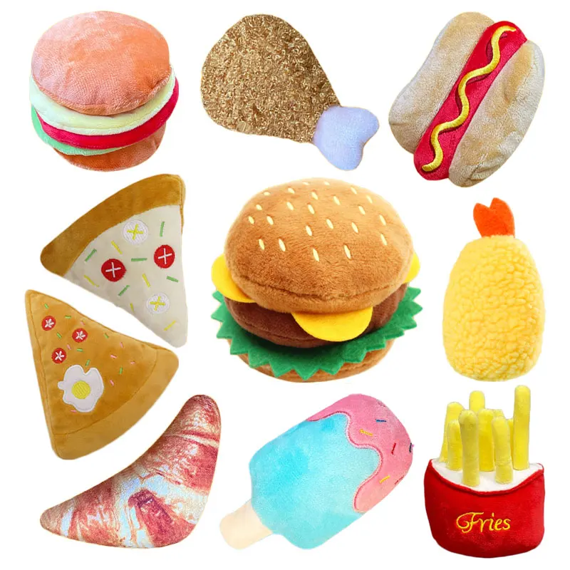 Plush Dog Toys Squeaky Dogs Accessories Pet Perros Toy Soft Squeeze Sound Teeth Chew Bite Resistant 1005005961473631