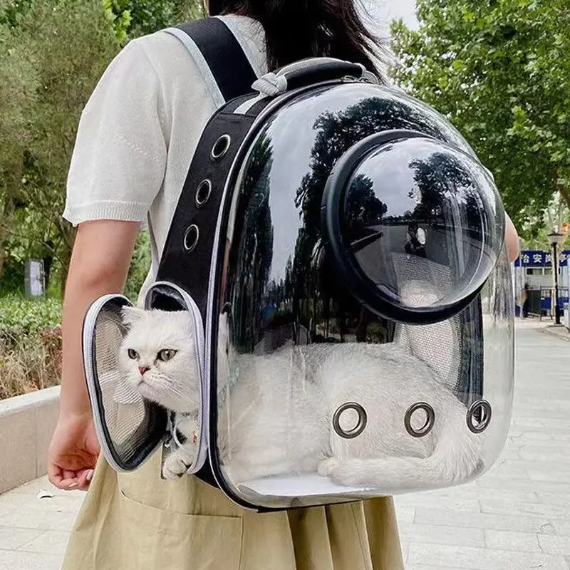 Pet Cat Carrying Bag Space Pet Backpacks Breathable Portable Transparent Backpack Puppy Dog 1005005966419159