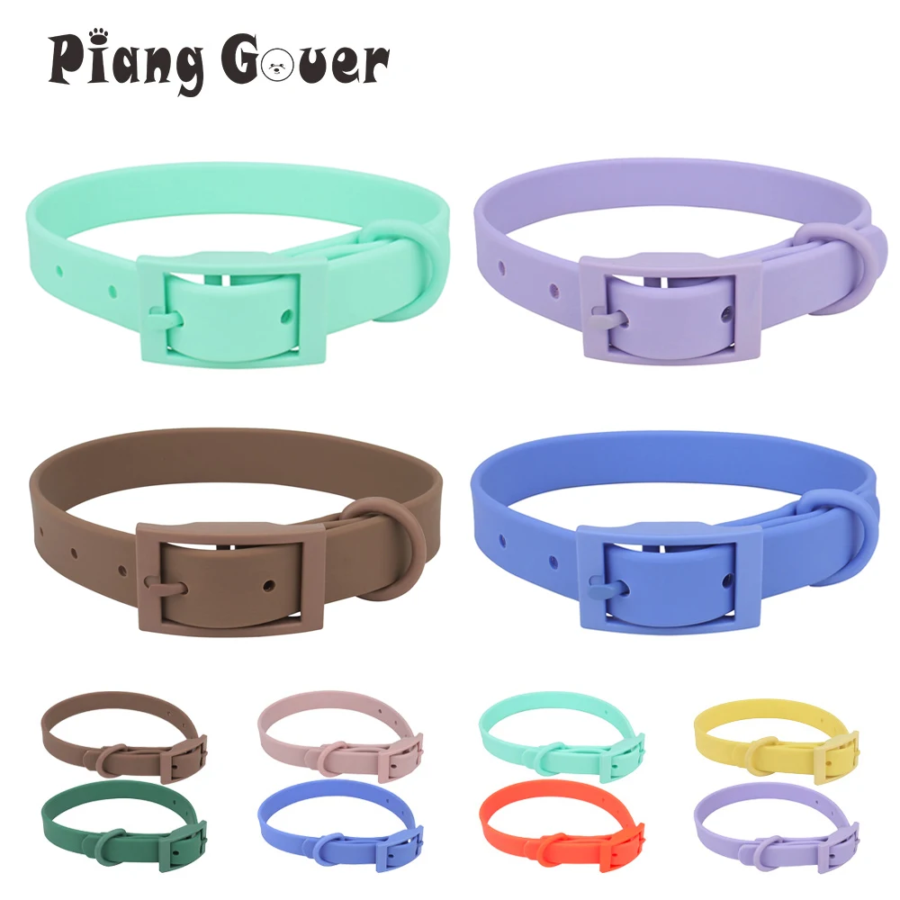 Cat Dog Collar Adjustable PVC Waterproof Collar Pet Products for Small Medium Large Dogs Imitation 1005005979669329