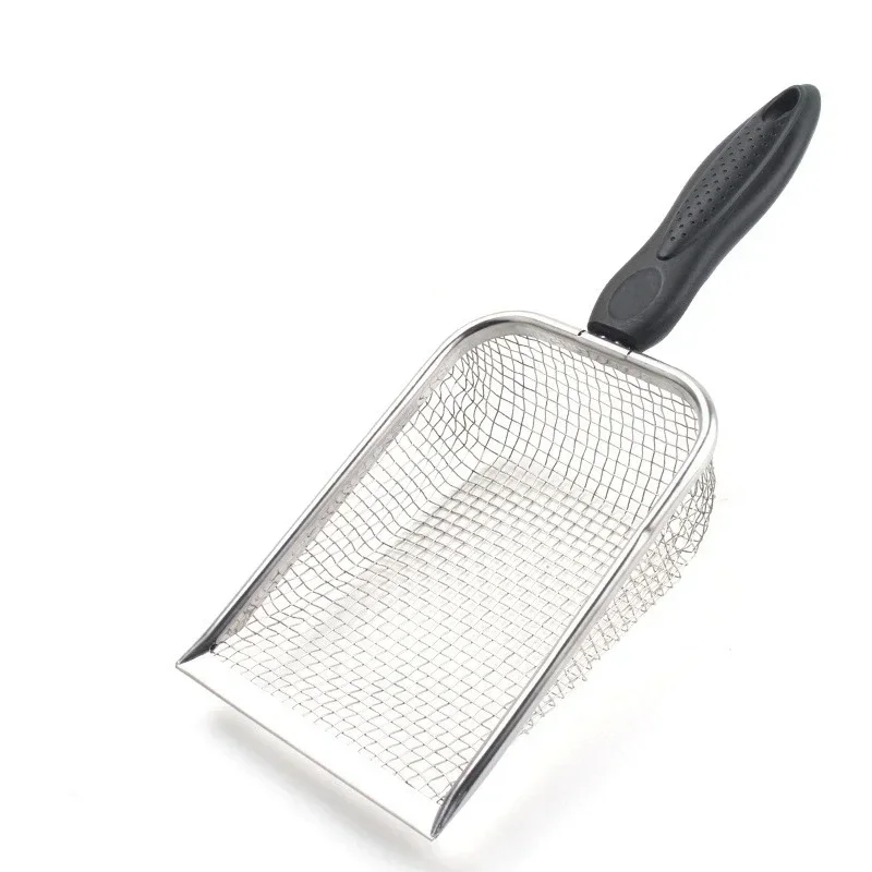 Pet Cat Waste Shovel Long Handle Stainless Steel Metal Shovel Litter Filter Garbage Sand Scoop Pet 1005006002861803