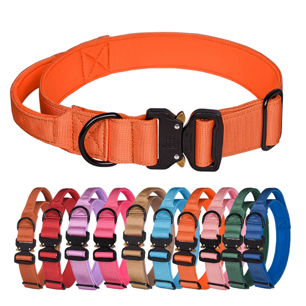 Durable Tactical Dog Collar Leash Military Heavy Duty for Medium Large Dogs Collars German Shepherd 1005006031591294