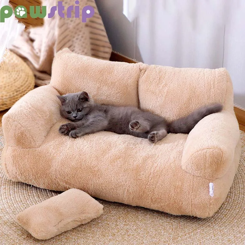Luxury Cat Bed Super Soft Warm Pet Sofa for Small Dogs Cats Detachable Washable Non-slip Kitten 1005006038590814