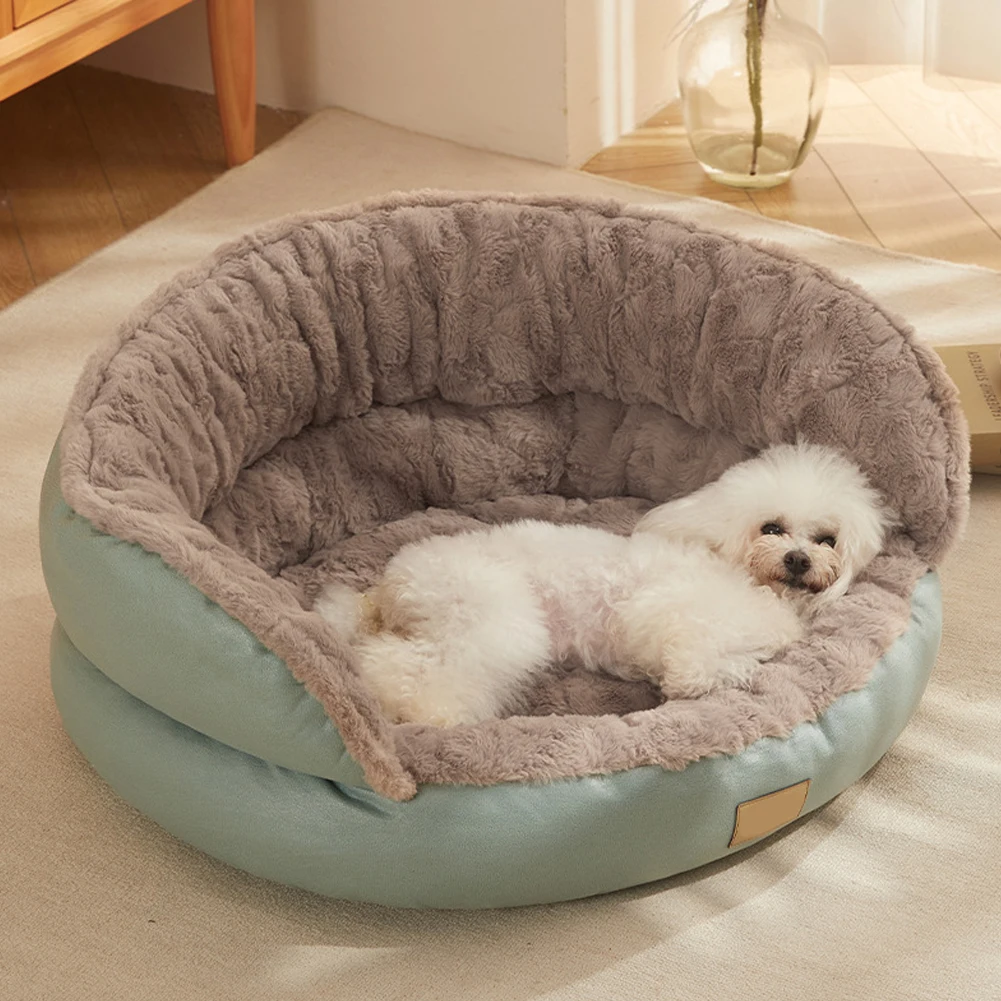 Round Rabbits Fluffy Dog Cat Bed Non-Slip Bottom Waterproof Pet Mattress For Indoor Pets Cat Dog 1005006045402742