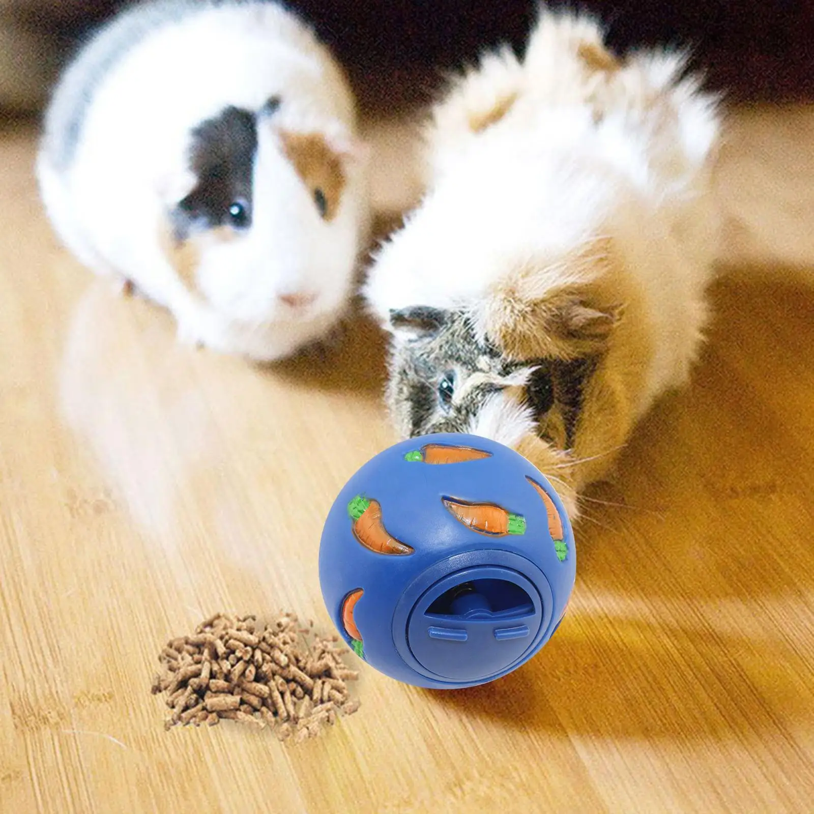 Rabbit Treat Ball Pet Slow Feeder Interactive Bunny Toy Snack Toy Ball Bite Resistant Feeding Toys 1005006057080827