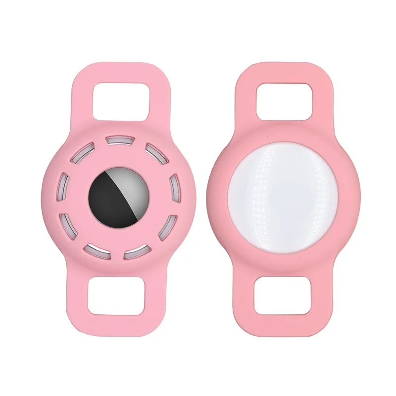Luminous Hollow Silicone Pet Dog Collar Holder for GPS Locator Anti-Lost Tracker Keychain Cover 1005006058631410