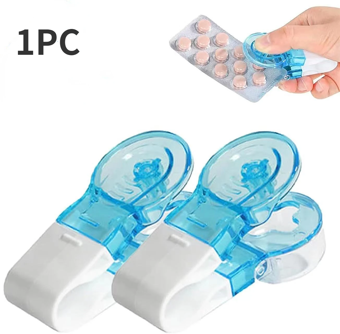 1pc Portable Pill Taker Remover with Medicine Box Household Gadgets, Tablets 1005006060877012
