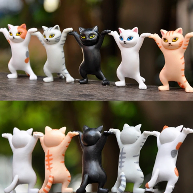 Funny Cat Pen Holder Toy Hold Everything Cat Earphone Bracket Home Decoration Enchanting Dancing 1005006063831794