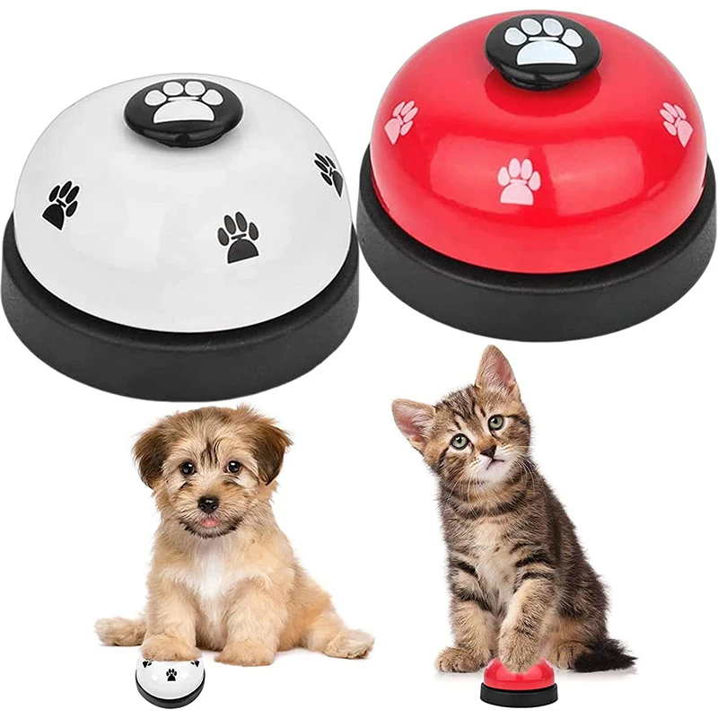 Pet Toys Bell for Dogs Cat Training Interactive Toy Called Dinner Small Bells Footprint Ring 1005006064119121