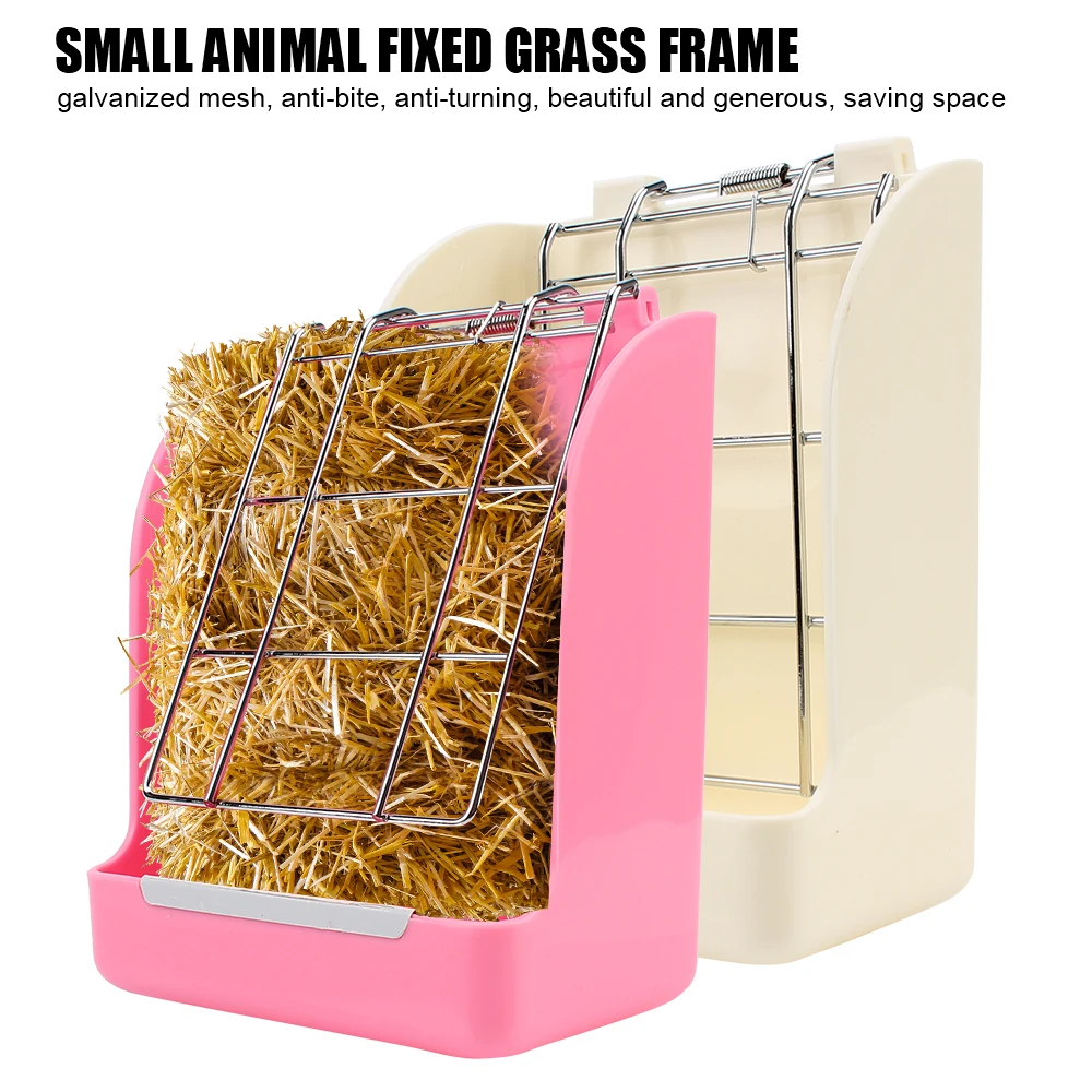 Rabbit Grass Frame Hay Feeder Rabbit Pet Food Container Rabbit Food Basket Grass Hay Bowl Rack 1005006069052076