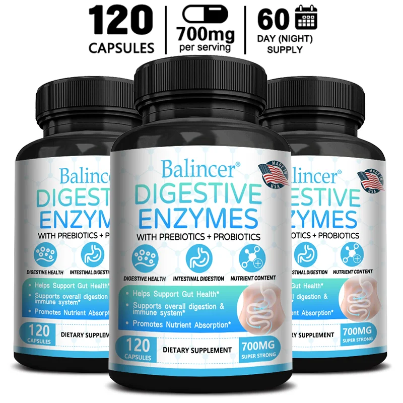 Digestive Enzyme with Prebiotic + Probiotic Supplement 1005006083642011