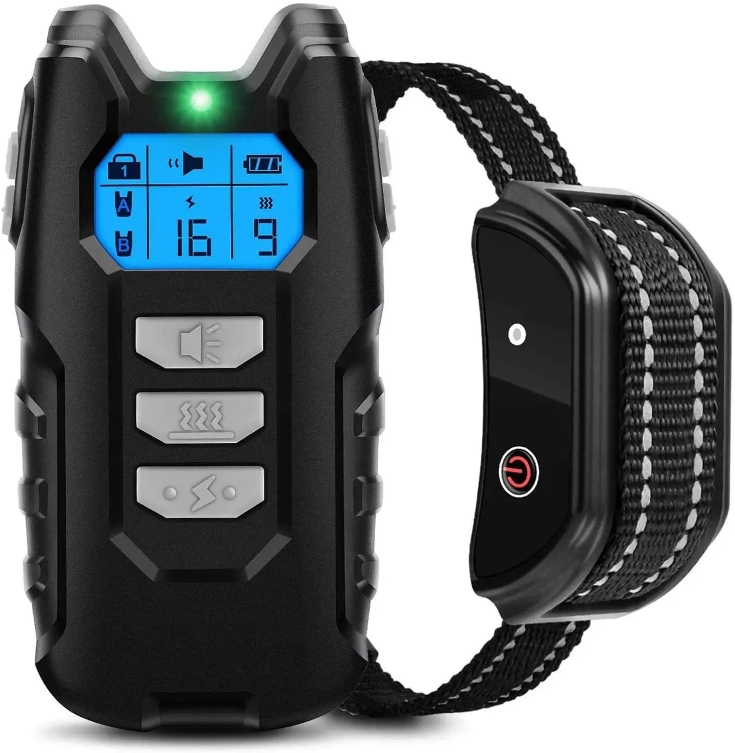 1000ft Pet Dog Training Collar with Remote Rechargeable Waterproof LCD Beep Vibration Shock Collar 1005006084121044